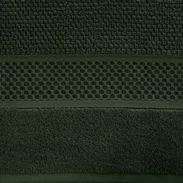 Ręcznik Danny 70x140 zielony z wytłaczaną bordiurą i błyszczącą nicią 500 g/m2 Eurofirany