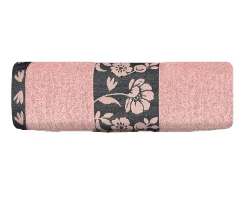 Ręcznik Flora 50x90 różowy 450g/m2 frotte Ręcznik Flora 50x90 różowy 450g/m2 frotte