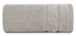 Ręcznik Glory 4 30x50 beżowy z welurową bordiurą i błyszczącą nicią 500 g/m2 Eurofirany