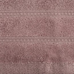 Ręcznik Glory 4 30x50 lilowy z welurową bordiurą i błyszczącą nicią 500 g/m2 Eurofirany