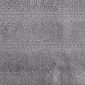 Ręcznik Glory 4 30x50 srebrny z welurową bordiurą i błyszczącą nicią 500 g/m2 Eurofirany Ręcznik Glory 4 30x50 srebrny z welurową bordiurą i błyszczącą nicią 500 g/m2 Eurofirany