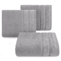 Ręcznik Glory 4 30x50 srebrny z welurową bordiurą i błyszczącą nicią 500 g/m2 Eurofirany Ręcznik Glory 4 30x50 srebrny z welurową bordiurą i błyszczącą nicią 500 g/m2 Eurofirany