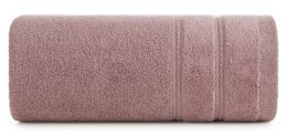 Ręcznik Glory 4 70x140 lilowy z welurową bordiurą i błyszczącą nicią 500 g/m2 Eurofirany