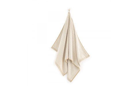 Ręcznik Lahti 70x140 beżowy zygzak 500 g/m2 Zwoltex 23 Ręcznik Lahti 70x140 beżowy zygzak 500 g/m2 Zwoltex 23