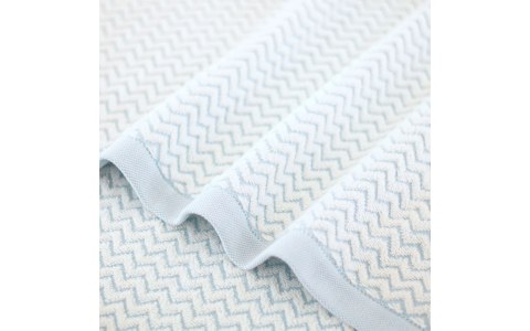 Ręcznik Lahti 70x140 niebieski zygzak 500 g/m2 Zwoltex 23 Ręcznik Lahti 70x140 niebieski zygzak 500 g/m2 Zwoltex 23