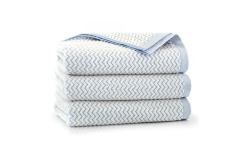 Ręcznik Lahti 70x140 niebieski zygzak 500 g/m2 Zwoltex 23 Ręcznik Lahti 70x140 niebieski zygzak 500 g/m2 Zwoltex 23