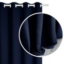 Zasłona zaciemniająca 140x250 granatowa gotowa na przelotkach Hold Blackout Zasłona zaciemniająca 140x250 granatowa gotowa na przelotkach Hold Blackout