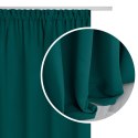 Zasłona zaciemniająca 140x250 turkusowa ciemna gotowa na taśmie Hold Blackout Zasłona zaciemniająca 140x250 turkusowa ciemna gotowa na taśmie Hold Blackout