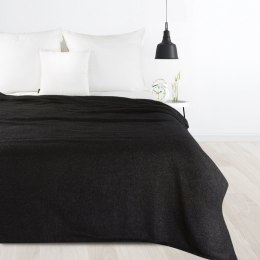 Koc narzuta 150x200 Bukla czarny baranek z mikrofibry Eurofirany