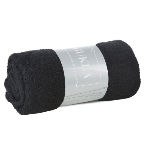 Koc narzuta 200x220 Bukla czarny baranek z mikrofibry Eurofirany Koc narzuta 200x220 Bukla czarny baranek z mikrofibry Eurofirany