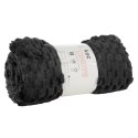 Koc narzuta na fotel z mikrofibry 70x160 Cindy 6 czarny Koc narzuta na fotel z mikrofibry 70x160 Cindy 6 czarny