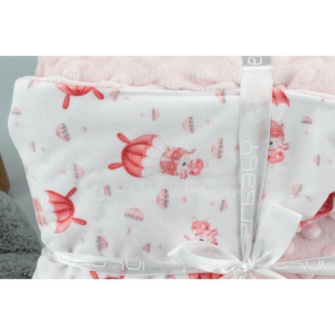 Kocyk dziecięcy 80x110 Misie różowy mikrofibra z tłoczonymi bąbelkami Kocyk dziecięcy 80x110 Misie różowy mikrofibra z tłoczonymi bąbelkami