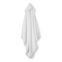 Okrycie kąpielowe 100x100 Słoń biały niebieski ręcznik z kapturkiem bawełniany frotte Okrycie kąpielowe 100x100 Słoń biały niebieski ręcznik z kapturkiem bawełniany frotte