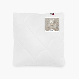 Poduszka wełniana 40x40 biała pikowna bez zamka 460 g Alpaka