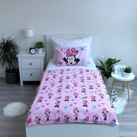 Pościel bawełniana 160x200 Minnie Flowers 02 różowa poszewka 70x80 August 23 Pościel bawełniana 160x200 Minnie Flowers 02 różowa poszewka 70x80 August 23