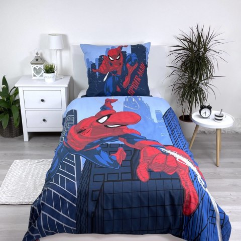 Pościel bawełniana 160x200 Spider-Man Blue 08 niebieska poszewka 70x80 August 23 Pościel bawełniana 160x200 Spider-Man Blue 08 niebieska poszewka 70x80 August 23