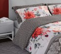 Pościel satynowa 160x200 Pure Sateen 007 beżowa szara kwiaty Faro Pościel satynowa 160x200 Pure Sateen 007 beżowa szara kwiaty Faro