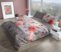 Pościel satynowa 160x200 Pure Sateen 007 beżowa szara kwiaty Faro Pościel satynowa 160x200 Pure Sateen 007 beżowa szara kwiaty Faro
