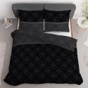 Pościel satynowa 180x200 czarna szara 4679 B Home Satin 40 Pościel satynowa 180x200 czarna szara 4679 B Home Satin 40