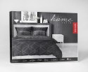 Pościel satynowa 180x200 czarna szara 4679 B Home Satin 40 Pościel satynowa 180x200 czarna szara 4679 B Home Satin 40