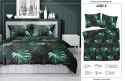Pościel satynowa 180x200 czarna zielona liście 4680 A Home Satin 40 Pościel satynowa 180x200 czarna zielona liście 4680 A Home Satin 40