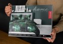 Pościel satynowa 180x200 czarna zielona liście 4680 A Home Satin 40 Pościel satynowa 180x200 czarna zielona liście 4680 A Home Satin 40