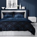 Pościel satynowa 180x200 granatowa 4679 A Home Satin 40 Pościel satynowa 180x200 granatowa 4679 A Home Satin 40