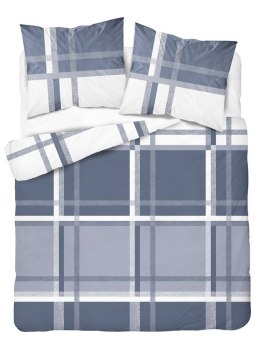 Pościel satynowa 180x200 niebieska biała 4674 B Home Satin 40