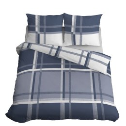 Pościel satynowa 180x200 niebieska biała 4674 B Home Satin 40