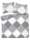 Pościel satynowa 180x200 szara biała 4683 B Home Satin 40 Pościel satynowa 180x200 szara biała 4683 B Home Satin 40