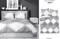 Pościel satynowa 180x200 szara biała 4683 B Home Satin 40 Pościel satynowa 180x200 szara biała 4683 B Home Satin 40