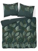 Pościel satynowa 180x200 zielona ciemna złota liście 4673 B Home Satin 40 Pościel satynowa 180x200 zielona ciemna złota liście 4673 B Home Satin 40