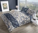 Pościel satynowa 220x200 Pure Sateen 008 kremowa niebieska kwiaty Faro Pościel satynowa 220x200 Pure Sateen 008 kremowa niebieska kwiaty Faro