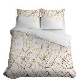 Pościel satynowa 220x200 biała żółta 4681 B Home Satin 40