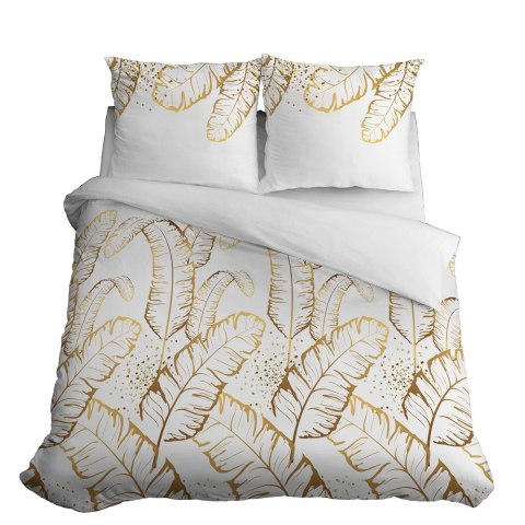 Pościel satynowa 220x200 biała żółta 4681 B Home Satin 40 Pościel satynowa 220x200 biała żółta 4681 B Home Satin 40