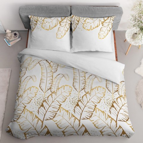 Pościel satynowa 220x200 biała żółta 4681 B Home Satin 40 Pościel satynowa 220x200 biała żółta 4681 B Home Satin 40