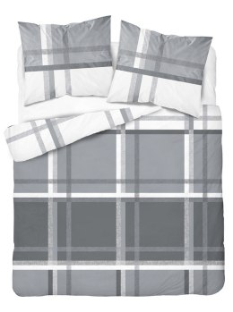 Pościel satynowa 220x200 szara biała 4674 A Home Satin 40