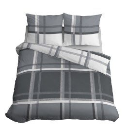 Pościel satynowa 220x200 szara biała 4674 A Home Satin 40
