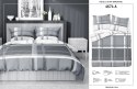 Pościel satynowa 220x200 szara biała 4674 A Home Satin 40 Pościel satynowa 220x200 szara biała 4674 A Home Satin 40