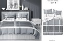 Pościel satynowa 220x200 szara biała 4674 A Home Satin 40 Pościel satynowa 220x200 szara biała 4674 A Home Satin 40