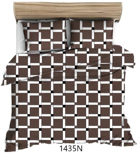 Poszewka bawełniana 40x40 brązowa kratka 1435 N bawełna Max Poszewka bawełniana 40x40 brązowa kratka 1435 N bawełna Max