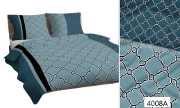 Poszewka bawełniana 70x80 miętowa geometria 4008 A bawełna Max