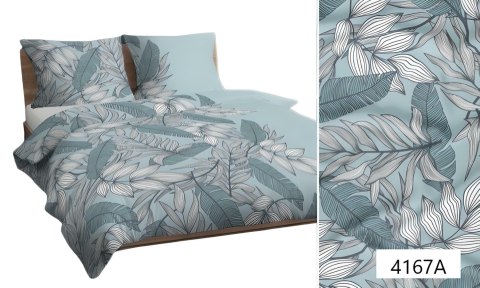 Poszewka bawełniana 70x80 miętowa liście 4167 A bawełna Max Poszewka bawełniana 70x80 miętowa liście 4167 A bawełna Max