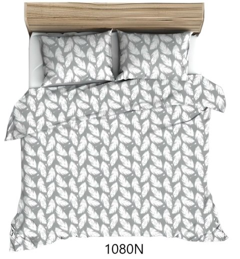 Poszewka bawełniana 70x80 szara biała piórka 1080 N bawełna Max