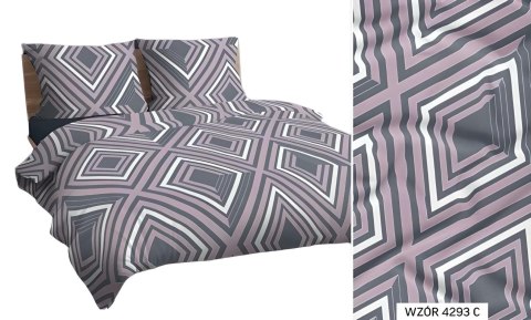 Poszewka bawełniana 70x80 szara pudrowa geometria 4293 C bawełna Max Poszewka bawełniana 70x80 szara pudrowa geometria 4293 C bawełna Max