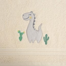 Ręcznik dziecięcy 50x90 Baby 40 kremowy dinozaur 450g/m2 Eurofirany