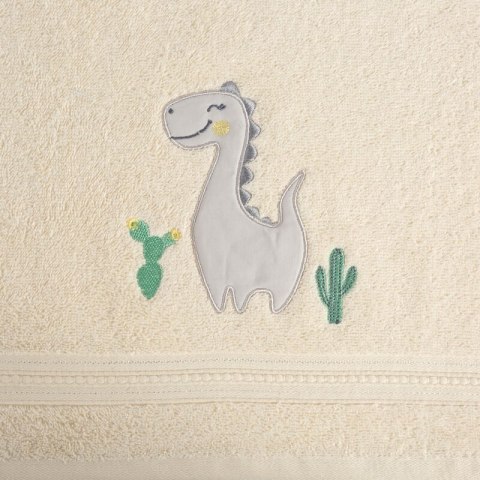 Ręcznik dziecięcy 50x90 Baby 40 kremowy dinozaur 450g/m2 Eurofirany Ręcznik dziecięcy 50x90 Baby 40 kremowy dinozaur 450g/m2 Eurofirany