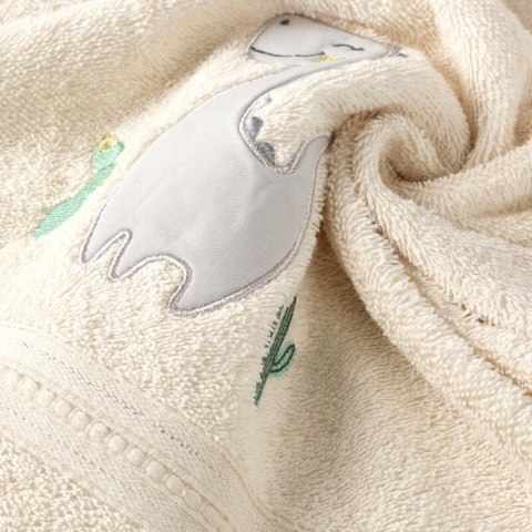 Ręcznik dziecięcy 50x90 Baby 40 kremowy dinozaur 450g/m2 Eurofirany Ręcznik dziecięcy 50x90 Baby 40 kremowy dinozaur 450g/m2 Eurofirany