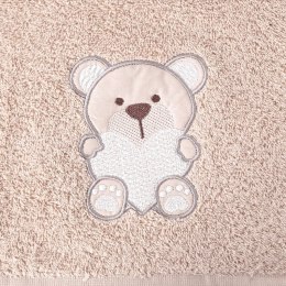 Ręcznik dziecięcy 50x90 Baby 54 beżowy miś 480g/m2 Eurofirany