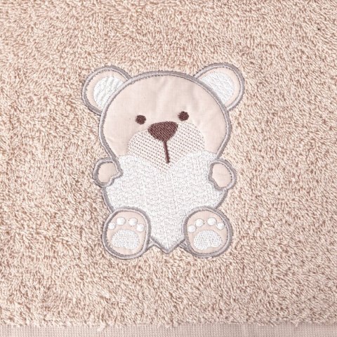 Ręcznik dziecięcy 50x90 Baby 54 beżowy miś 480g/m2 Eurofirany Ręcznik dziecięcy 50x90 Baby 54 beżowy miś 480g/m2 Eurofirany